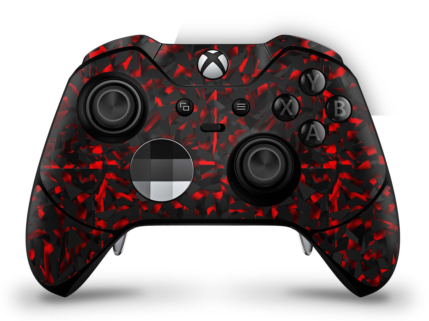 Xbox Elite Wireless Controller Skin Aufkleber Premium Folie shattered black red Aufkleber skins4u   