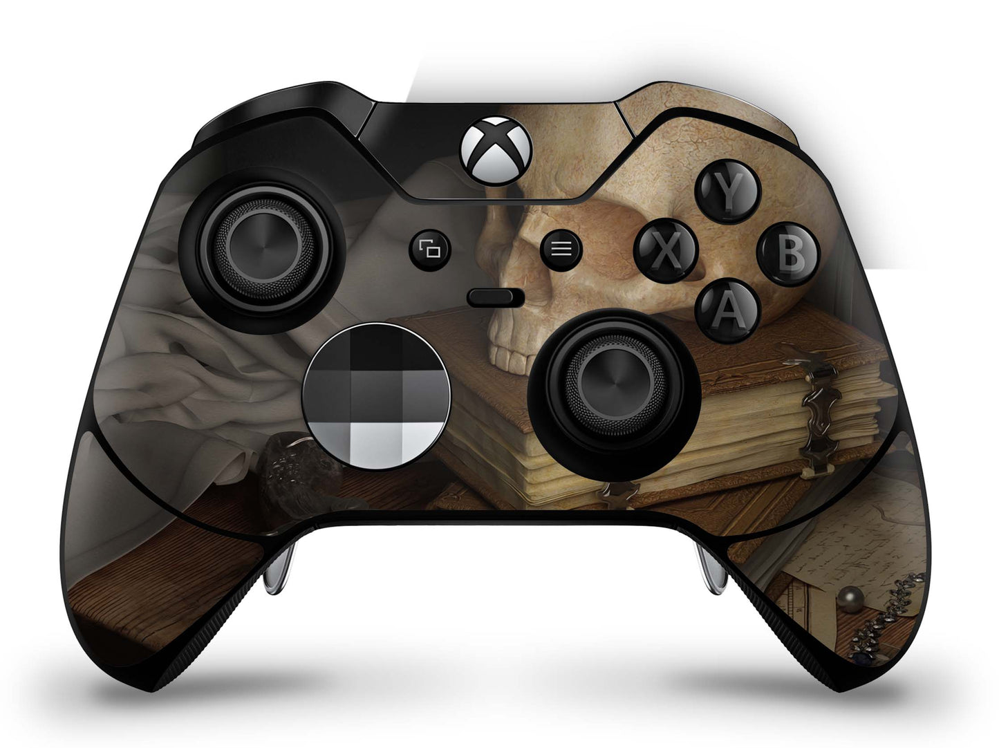 Xbox Elite Wireless Controller Skin Aufkleber Premium Folie skull and revolver Aufkleber skins4u   