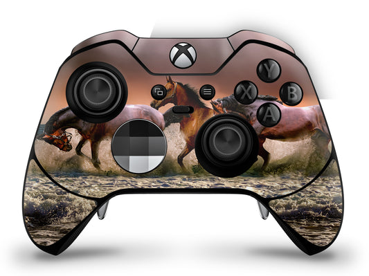 Xbox Elite Wireless Controller Skin Aufkleber Premium Folie wildpferde Aufkleber skins4u   