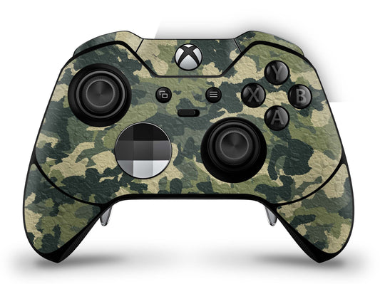 Xbox Elite Wireless Controller Skin Aufkleber Premium Folie wood camo crumble Aufkleber skins4u   