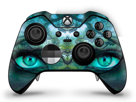 Xbox Elite Wireless Controller Series 2 Skin Aufkleber Premium Folie wood eyes Aufkleber skins4u   
