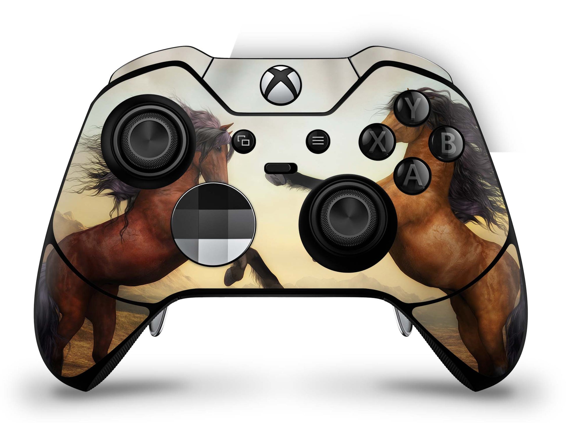 Xbox Elite Wireless Controller Skin Aufkleber Premium Folie zwei pferde Aufkleber skins4u   