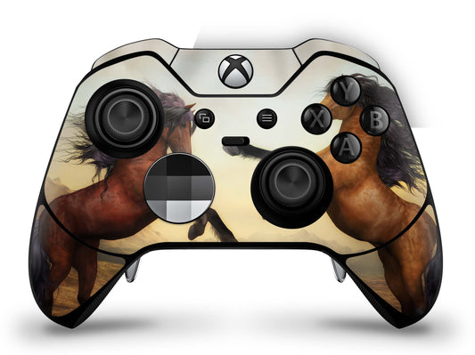 Xbox Elite Wireless Controller Series 2 Skin Aufkleber Premium Folie zwei pferde Aufkleber skins4u   