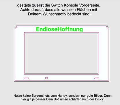 Nintendo Switch Skin Vinyl Folie selbst gestalten individueller Aufkleber personalisiert cpb_product Skins4u