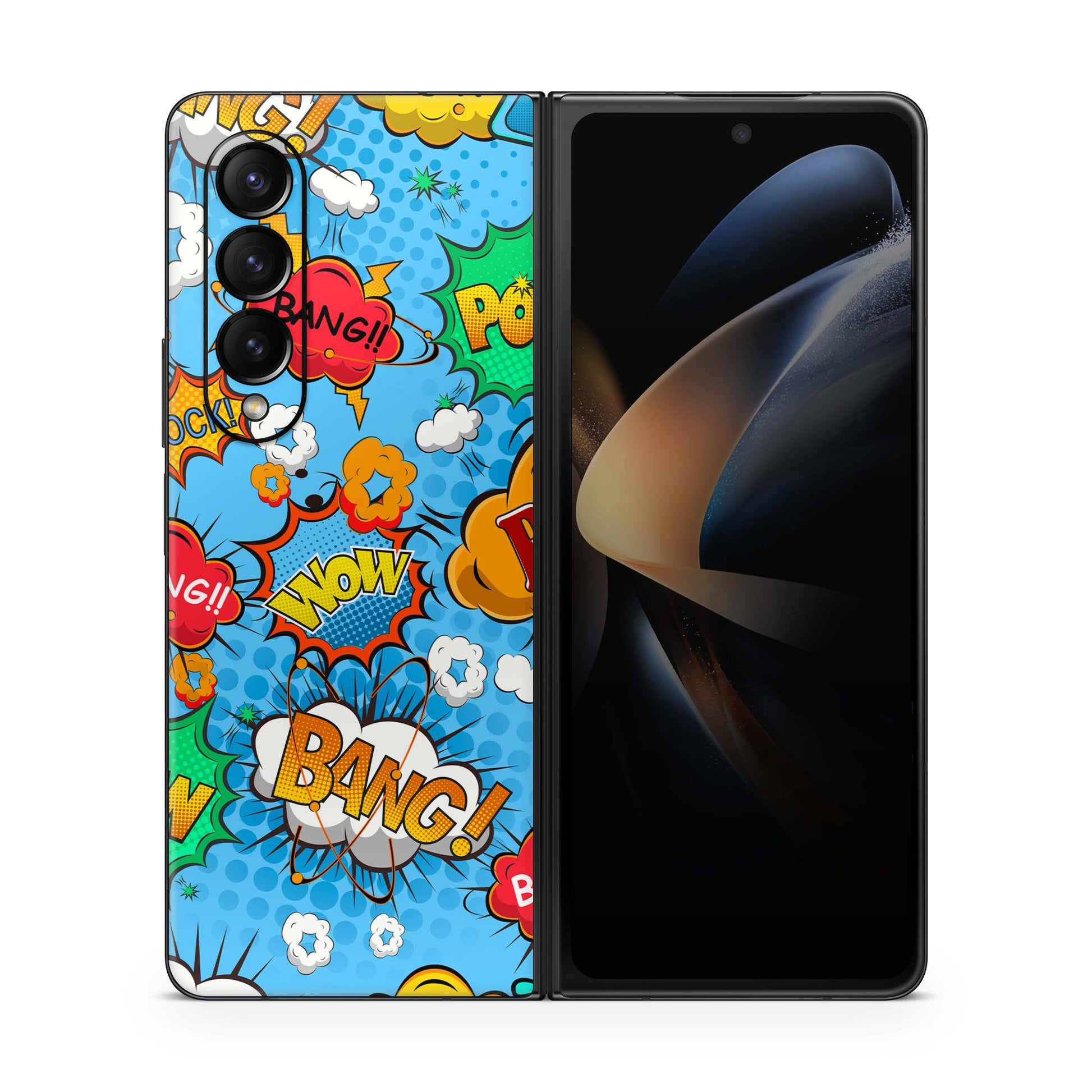 Samsung Galaxy Z Fold 6 Skin Folie Skins Handy Aufkleber Comics blau Aufkleber Skins4u