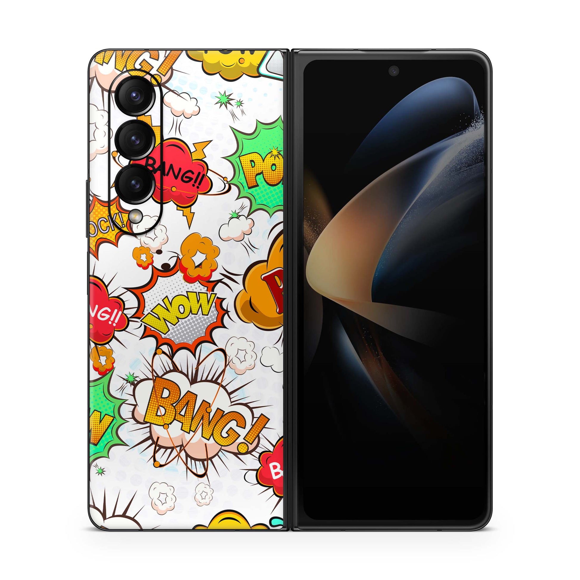 Samsung Galaxy Z Fold 6 Skin Folie Skins Handy Aufkleber Comics weiss Aufkleber Skins4u