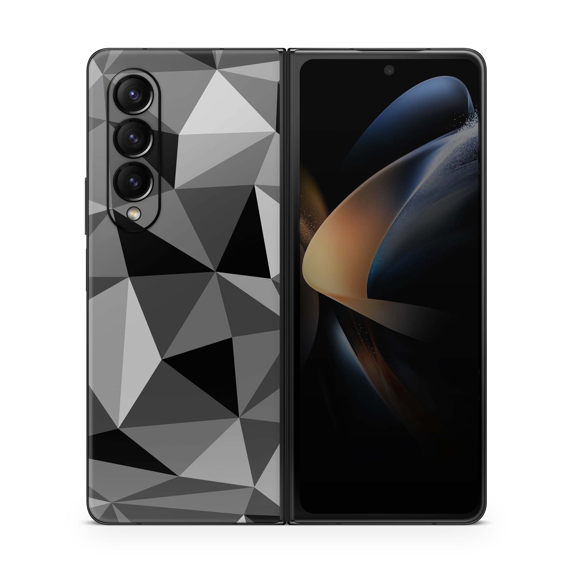 Samsung Galaxy Z Fold 6 Skin Folie Skins Handy Aufkleber Polygrey Aufkleber Skins4u