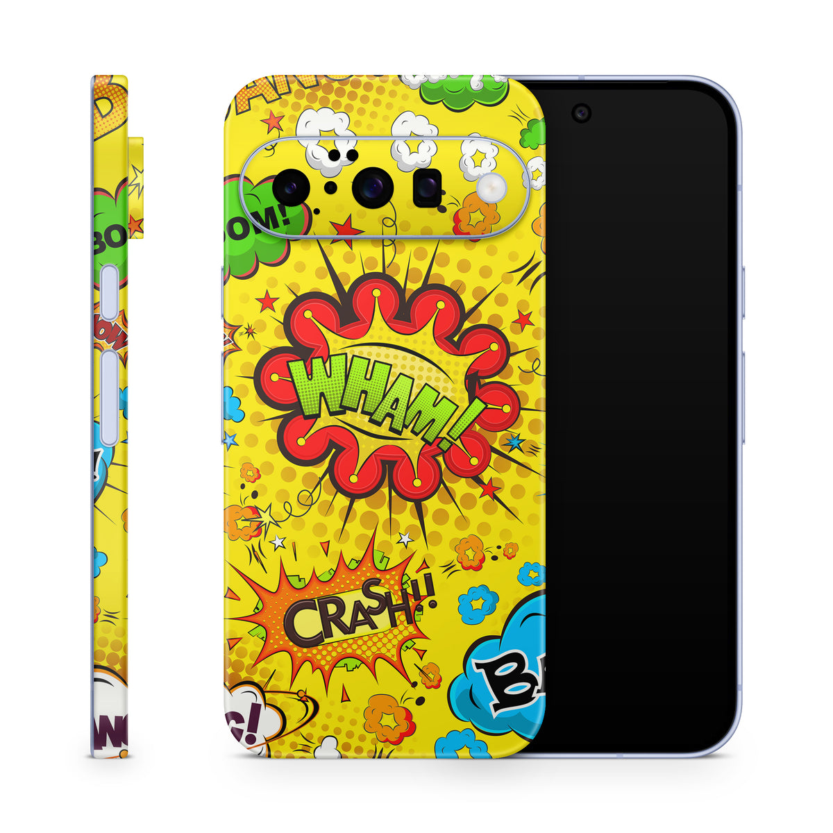 Google Pixel 11 Skins, Aufkleber & Schutzfolie – Comics gelb Aufkleber Skins4u
