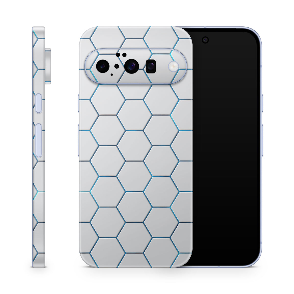 Google Pixel 11 Skins, Aufkleber & Schutzfolie – Exo Light Blue Aufkleber Skins4u