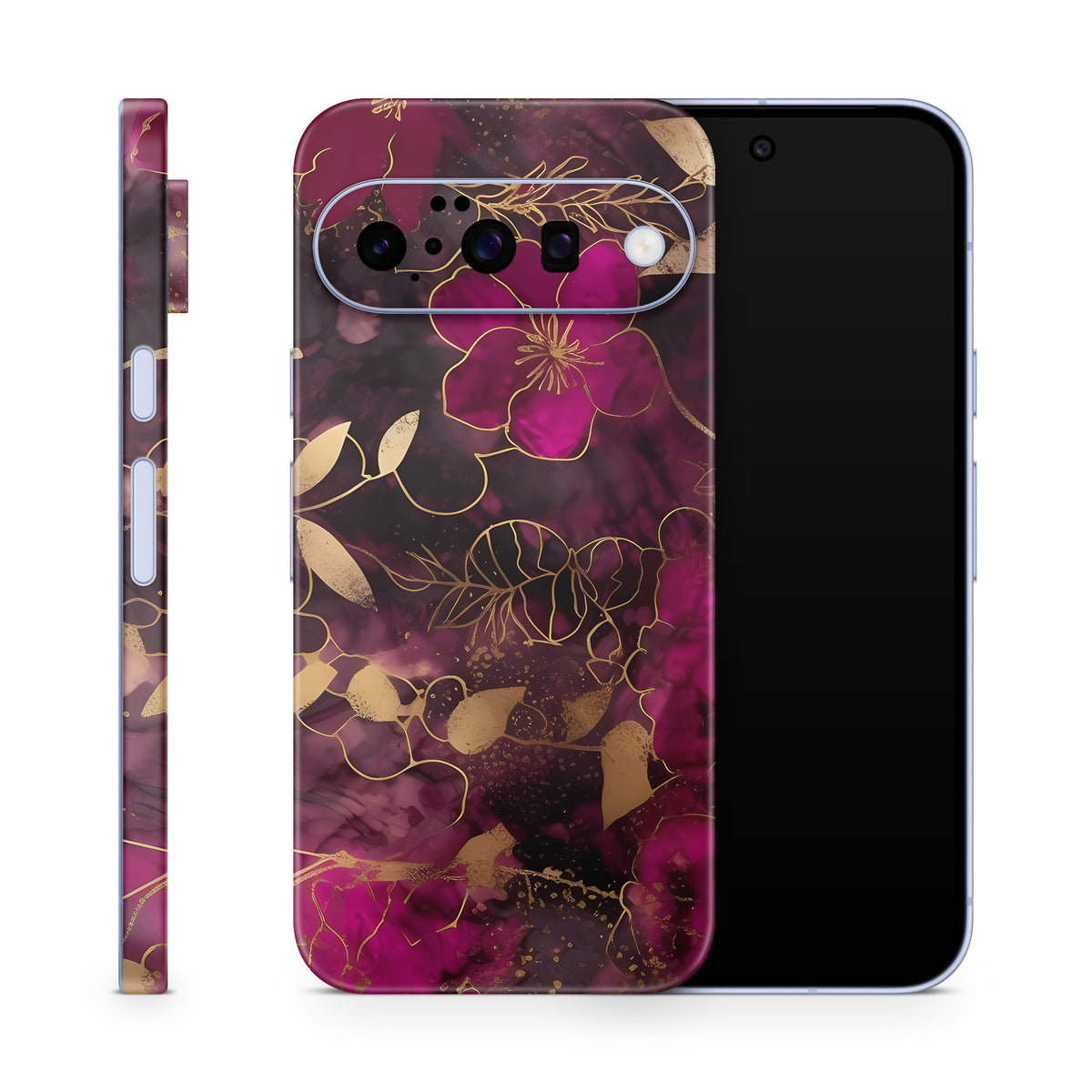 Google Pixel 11 Skins, Aufkleber & Schutzfolie – Flowers Dark