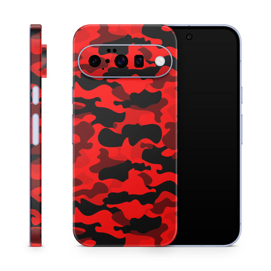 Google Pixel 11 Skins, Aufkleber & Schutzfolie – Red Camouflage