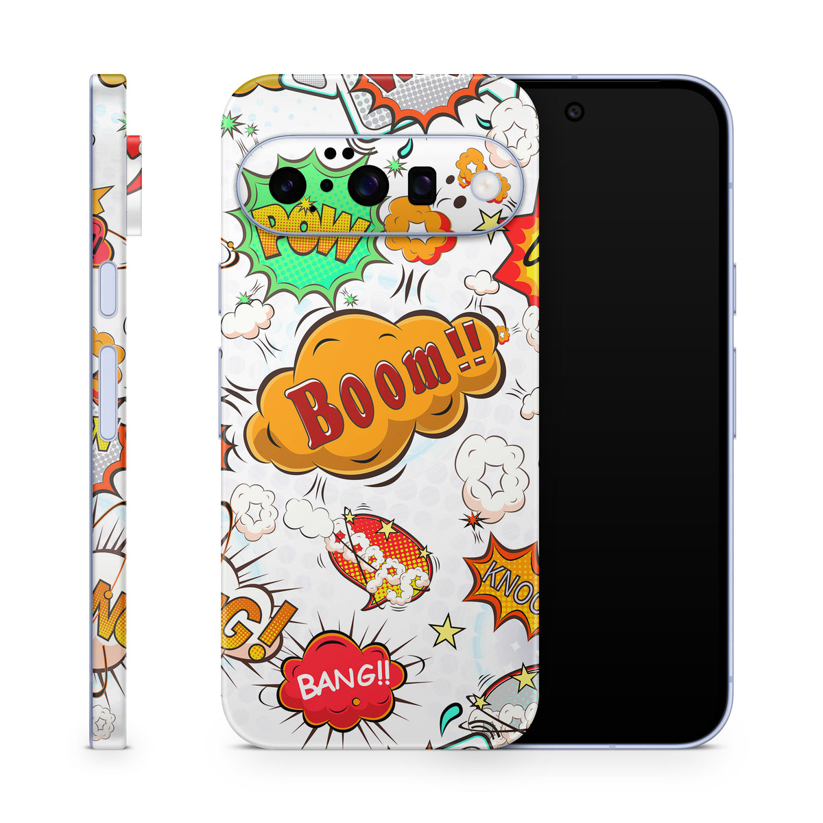 Google Pixel 11 Skins, Aufkleber & Schutzfolie – comics white
