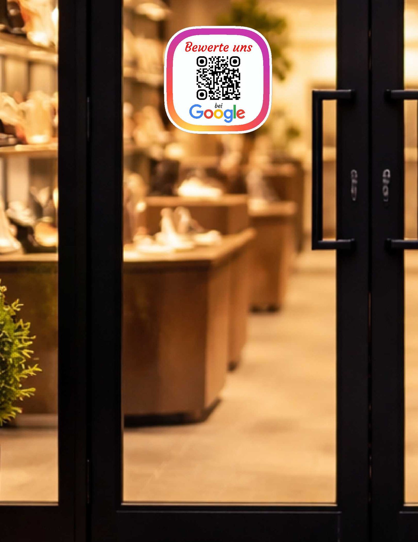 Personalisierte QR Code Aufkleber – für Social Media & Google Bewertungen | Individuell mit deinem Link | Auto-, Laptop- & Versandaufkleber | 5er Pack Aufkleber Skins4u