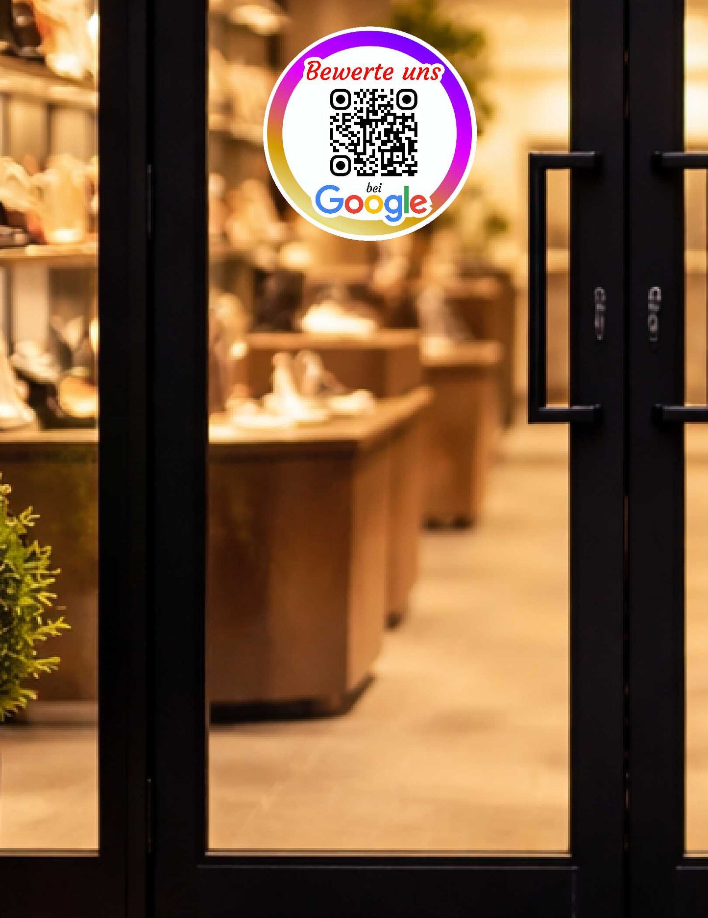 Personalisierte QR Code Aufkleber – für Social Media & Google Bewertungen | Individuell mit deinem Link | Auto-, Laptop- & Versandaufkleber | 5er Pack Aufkleber Skins4u