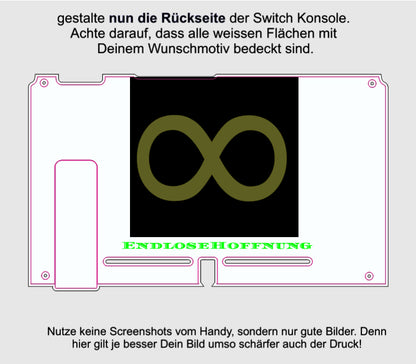 Nintendo Switch Skin Vinyl Folie selbst gestalten individueller Aufkleber personalisiert cpb_product Skins4u