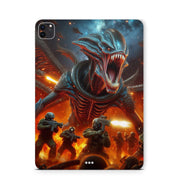 iPad Pro Skin Backcover Design Schutzfolie Folie Vinyl Skins Kratzerschutz Alien Attack