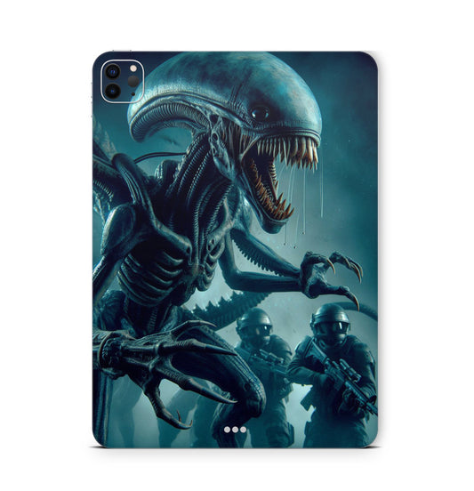 iPad Pro Skin Backcover Design Schutzfolie Folie Vinyl Skins Kratzerschutz Alien Hybrid Aufkleber Skins4u