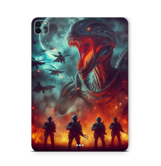 iPad Pro Skin Backcover Design Schutzfolie Folie Vinyl Skins Kratzerschutz Alien Marines Aufkleber Skins4u