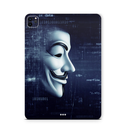 iPad Pro Skin Backcover Design Schutzfolie Folie Vinyl Skins Kratzerschutz Anonymous Aufkleber Skins4u