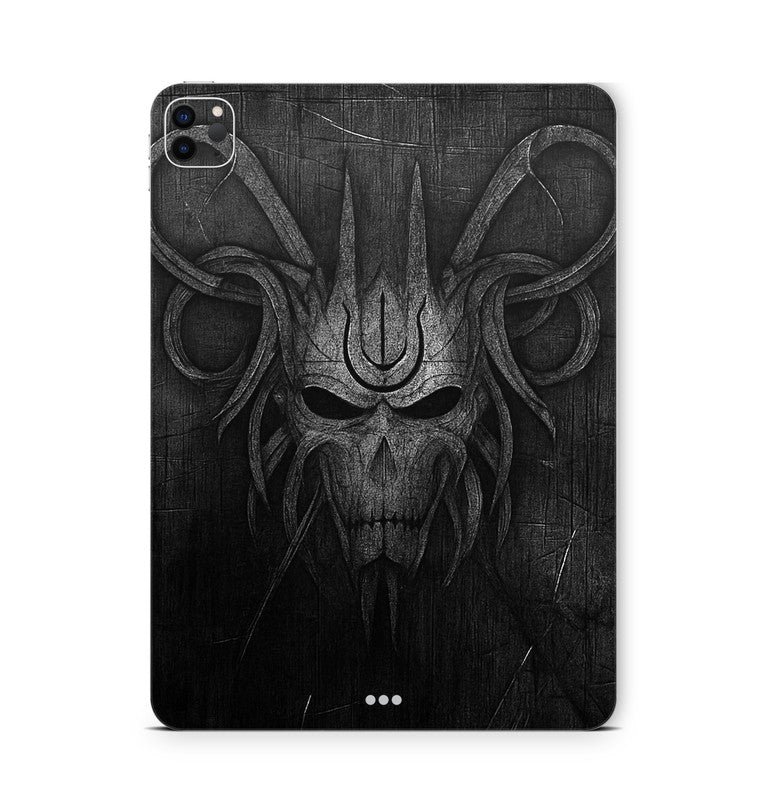 iPad Pro Skin Backcover Design Schutzfolie Folie Vinyl Skins Kratzerschutz Black Demon Aufkleber Skins4u