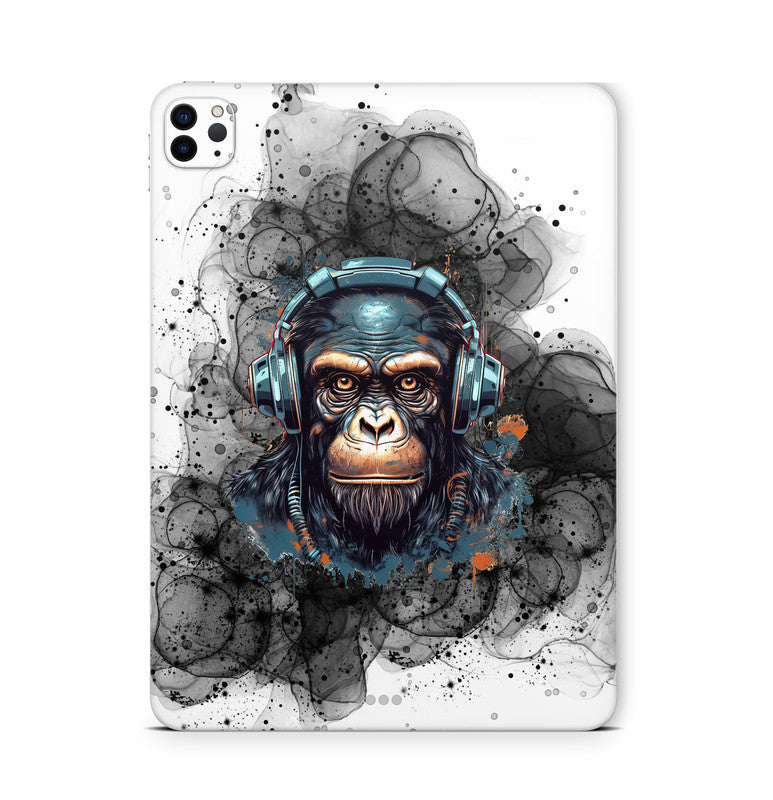 iPad Pro Skin Backcover Design Schutzfolie Folie Vinyl Skins Kratzerschutz Black Smoke Monkey Aufkleber Skins4u