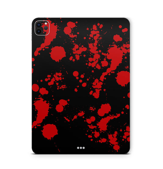 iPad Pro Skin Backcover Design Schutzfolie Folie Vinyl Skins Kratzerschutz Blood Black Aufkleber Skins4u