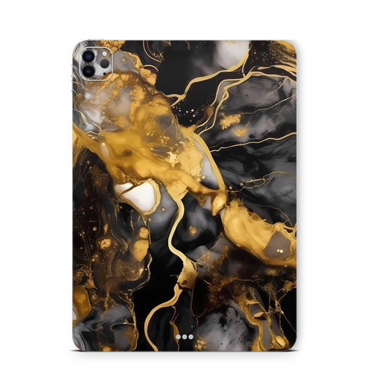 iPad Pro Skin Backcover Design Schutzfolie Folie Vinyl Skins Kratzerschutz Dark gold Aufkleber Skins4u