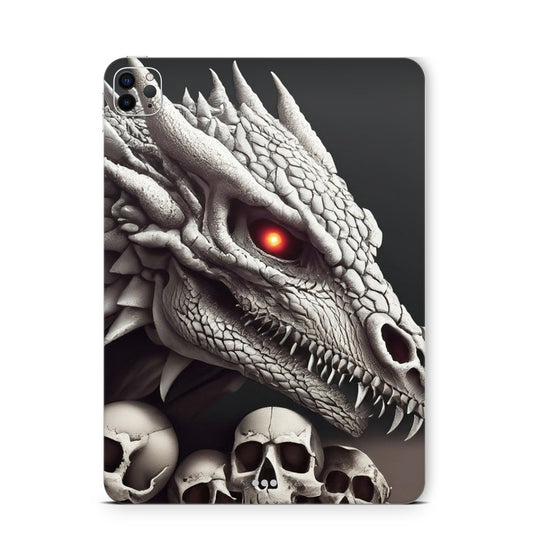 iPad Pro Skin Backcover Design Schutzfolie Folie Vinyl Skins Kratzerschutz Dragonskull Aufkleber Skins4u