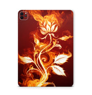 iPad Pro Skin Backcover Design Schutzfolie Folie Vinyl Skins Kratzerschutz Flower of fire