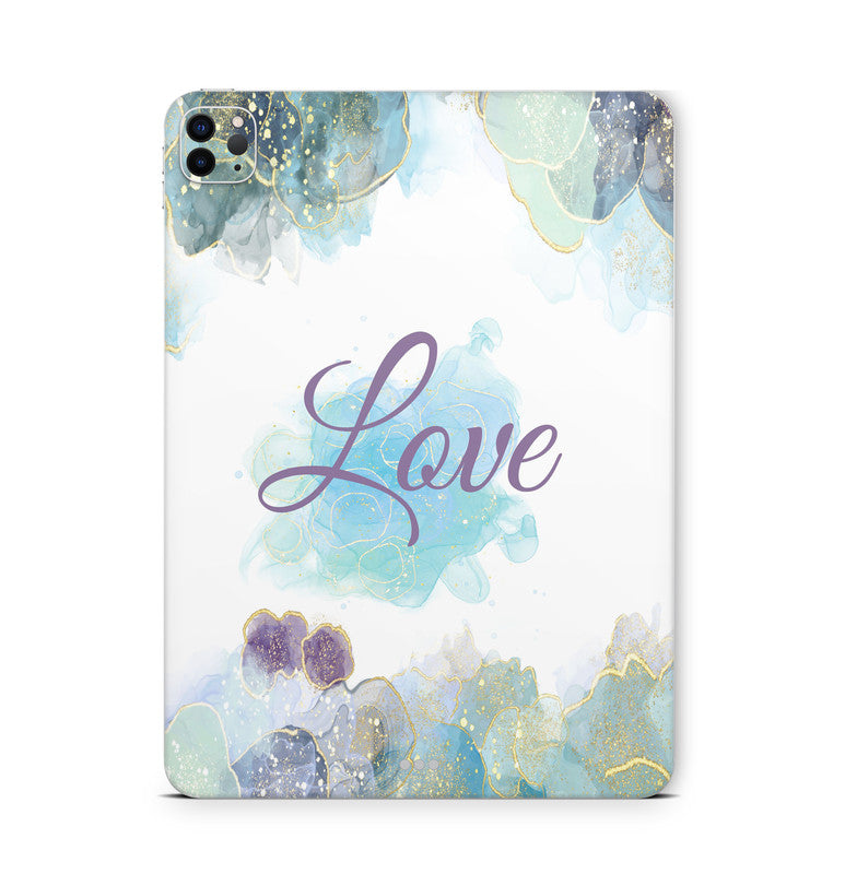 iPad Pro Skin Backcover Design Schutzfolie Folie Vinyl Skins Kratzerschutz Glitter Love Aufkleber Skins4u