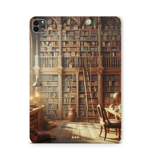iPad Pro Skin Backcover Design Schutzfolie Folie Vinyl Skins Kratzerschutz Library Aufkleber Skins4u