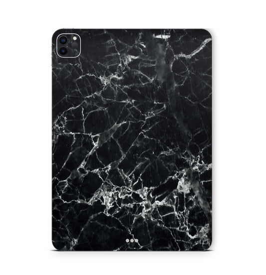 iPad Pro Skin Backcover Design Schutzfolie Folie Vinyl Skins Kratzerschutz Marmor schwarz Aufkleber Skins4u