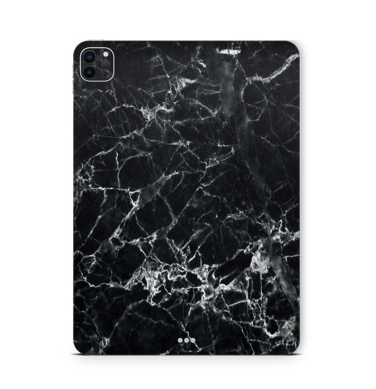 iPad Pro Skin Backcover Design Schutzfolie Folie Vinyl Skins Kratzerschutz Marmor schwarz Aufkleber Skins4u