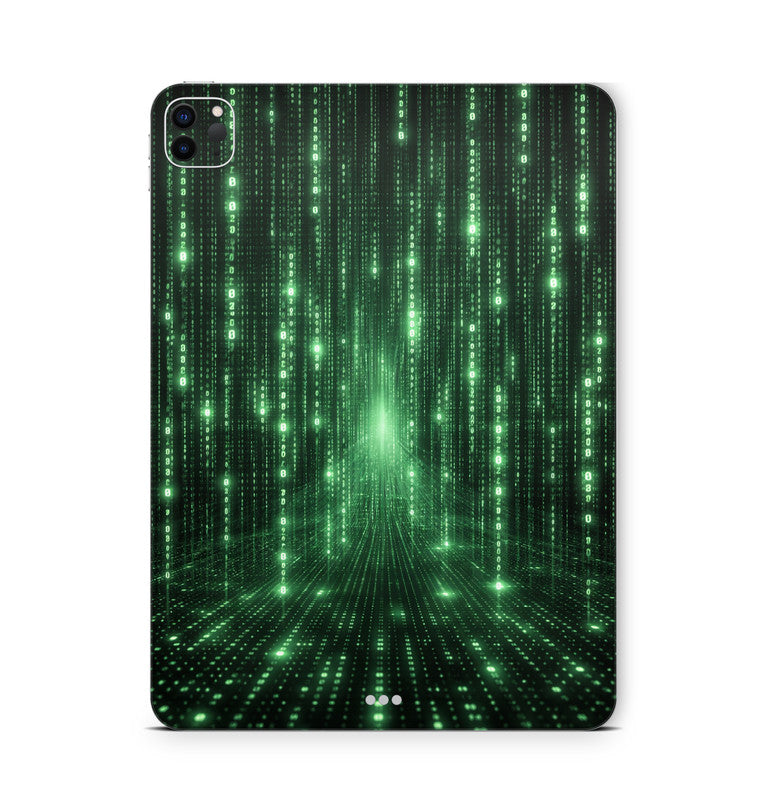 iPad Pro Skin Backcover Design Schutzfolie Folie Vinyl Skins Kratzerschutz Matrix hochkant Aufkleber Skins4u