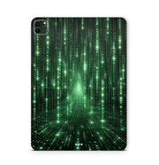 iPad Pro Skin Backcover Design Schutzfolie Folie Vinyl Skins Kratzerschutz Matrix hochkant