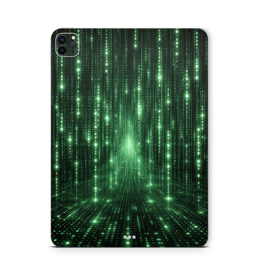 iPad Pro Skin Backcover Design Schutzfolie Folie Vinyl Skins Kratzerschutz Matrix hochkant Aufkleber Skins4u
