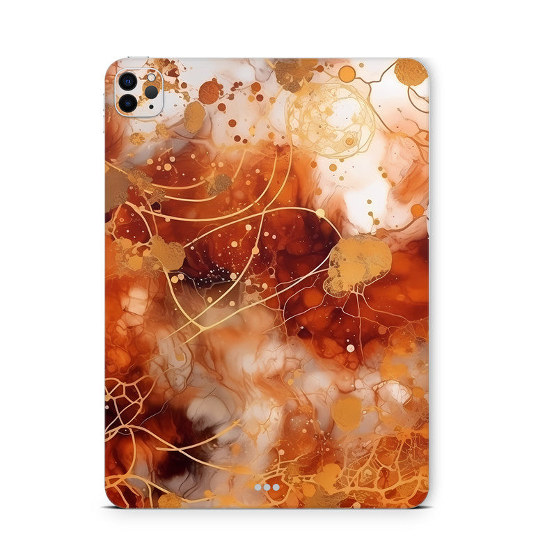 iPad Pro Skin Backcover Design Schutzfolie Folie Vinyl Skins Kratzerschutz Orange Circle Aufkleber Skins4u