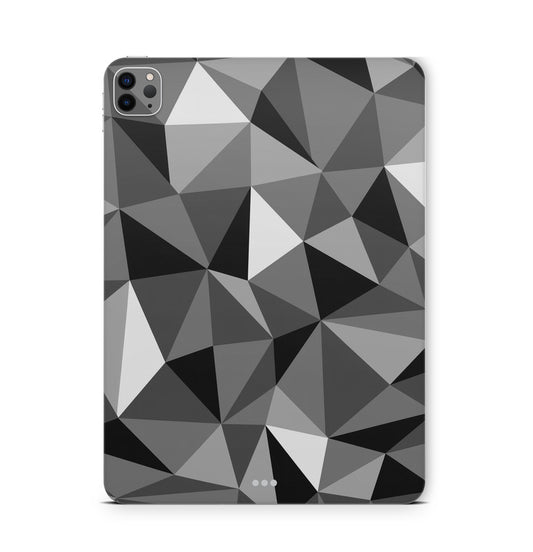 iPad Pro Skin Backcover Design Schutzfolie Folie Vinyl Skins Kratzerschutz Polygrey Aufkleber Skins4u