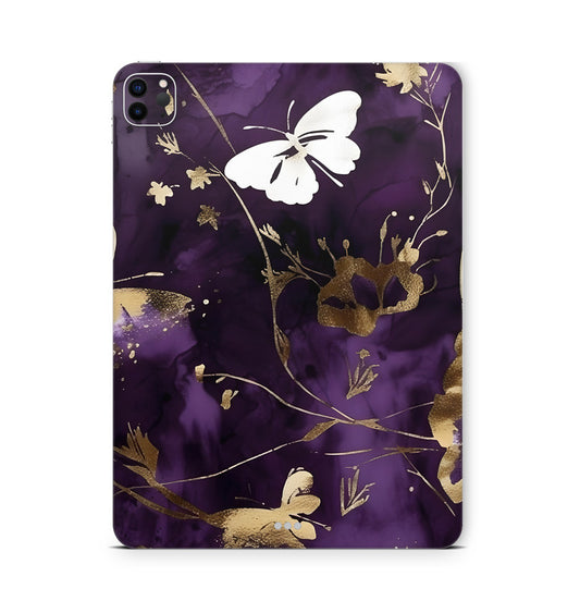 iPad Pro Skin Backcover Design Schutzfolie Folie Vinyl Skins Kratzerschutz Purple Butterfly Aufkleber Skins4u
