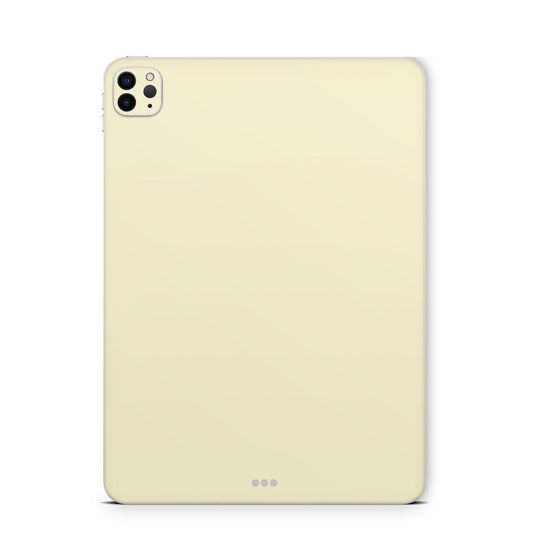 iPad Pro Skin Backcover Design Schutzfolie Folie Vinyl Skins Kratzerschutz Solid State Creme Aufkleber Skins4u