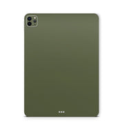 iPad Pro Skin Backcover Design Schutzfolie Folie Vinyl Skins Kratzerschutz Solid State olive
