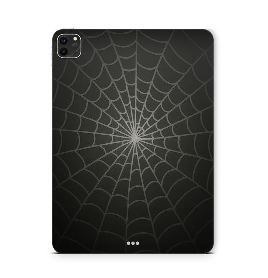 iPad Pro Skin Backcover Design Schutzfolie Folie Vinyl Skins Kratzerschutz Spiderweb black Aufkleber Skins4u