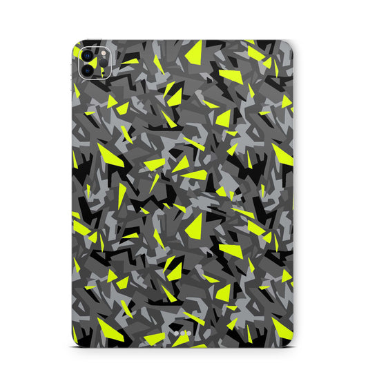 iPad Pro Skin Backcover Design Schutzfolie Folie Vinyl Skins Kratzerschutz Splatter Yellow Aufkleber Skins4u