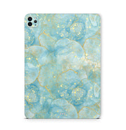iPad Pro Skin Backcover Design Schutzfolie Folie Vinyl Skins Kratzerschutz Turkis Gold