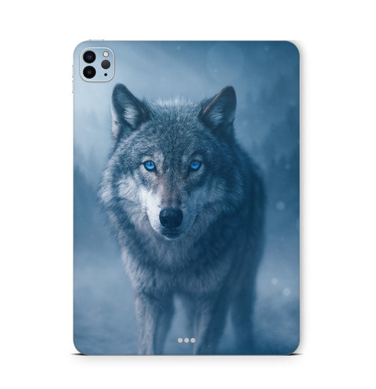 iPad Pro Skin Backcover Design Schutzfolie Folie Vinyl Skins Kratzerschutz Wolf Blue eyes Aufkleber Skins4u