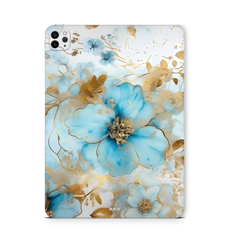 iPad Pro Skin Backcover Design Schutzfolie Folie Vinyl Skins Kratzerschutz gold blue fantasie Aufkleber Skins4u