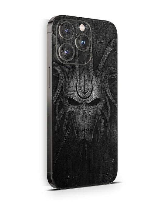 iPhone 15 Skin Schutzfolie Aufkleber Design Vinyl Folie Black Demon Aufkleber Skins4u