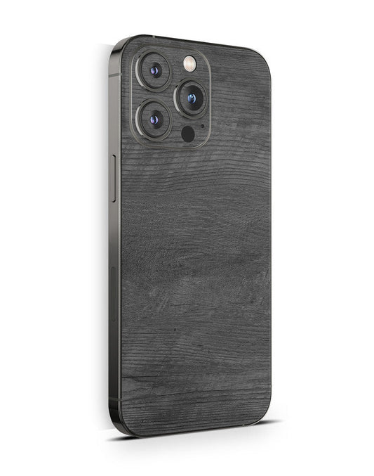 iPhone 13 Skin Schutzfolie Aufkleber Design Vinyl Folie Black Woodgrasin Aufkleber Skins4u