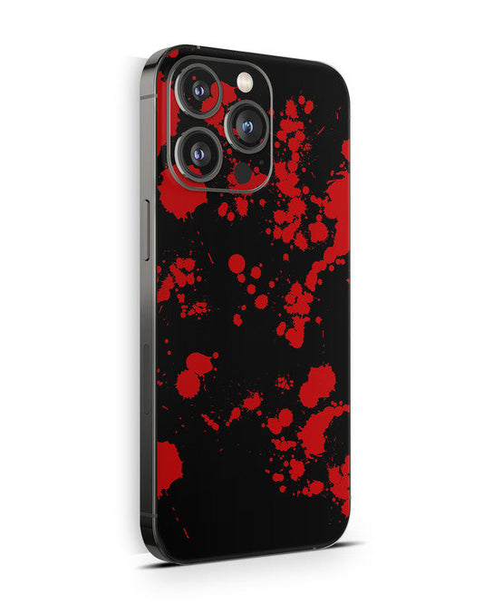 iPhone 16 Skin Schutzfolie Aufkleber Design Vinyl Folie Blood Black Aufkleber Skins4u