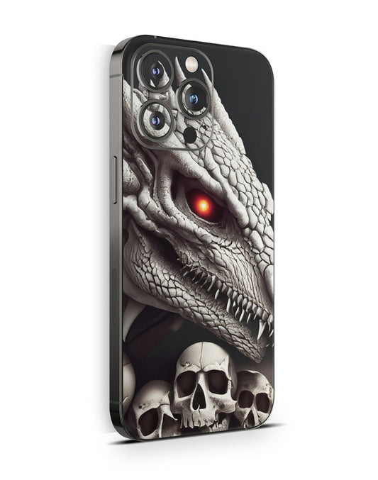 iPhone 15 Skin Schutzfolie Aufkleber Design Vinyl Folie Dragonskull Aufkleber Skins4u